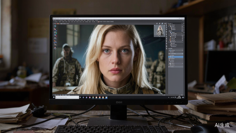 美军第一AI美女,假的,那咋了?